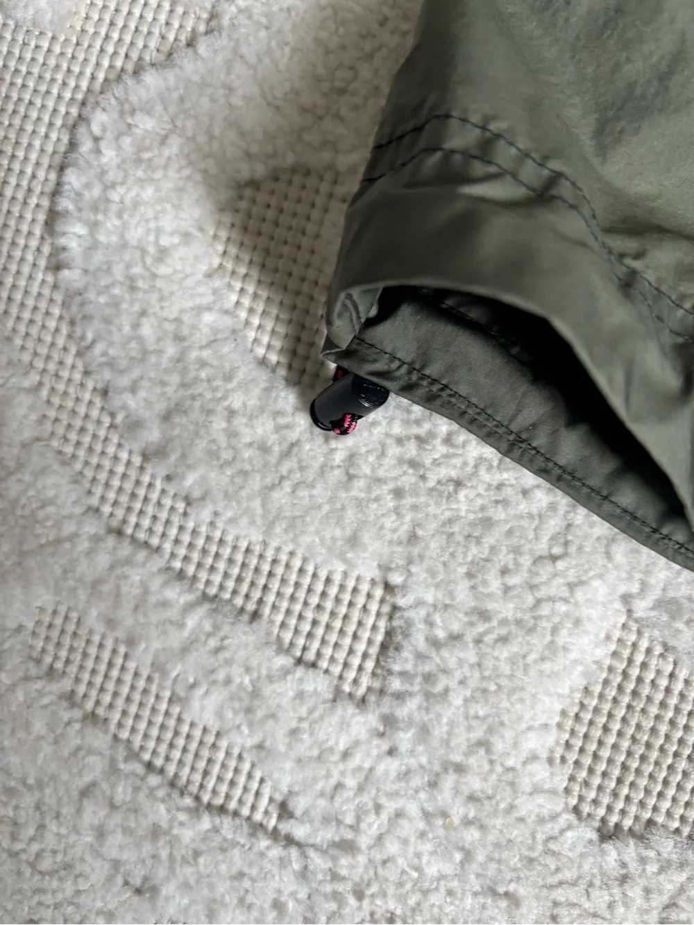 Nike Black & Olive Windbreaker Skirt with Pink Logo